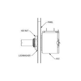 10 pcs : H-37-2 - Potentiometer Tools & Fixings Lock Wash Panel