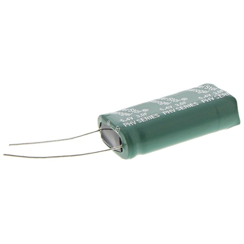 1 pcs - Eaton 3F Supercapacitor -10 - +30% Tolerance, 5.4V dc, Through Hole