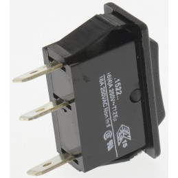 1 pcs - Arcolectric (Bulgin) Ltd SPDT, (On)-Off-(On) Rocker Switch Panel Mount