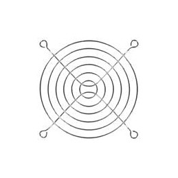 10 pcs : 08174 - Fan Filters & Accessories 92mm Wire Form Fan Guard, Bright Nickel Chrome Finish