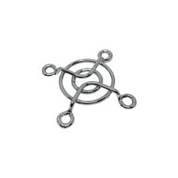 10 pcs : 08346 - Fan Filters & Accessories 30mm Wire Form Fan Guard, Bright Nickel Chrome Finish
