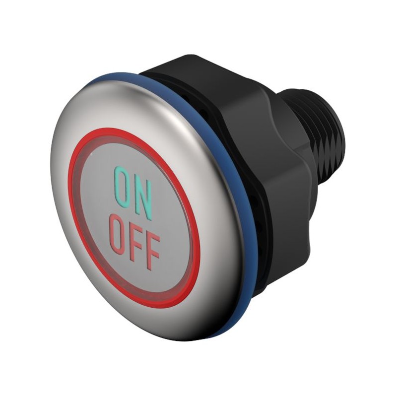 1 pcs - EAO Capacitive Switch NO,Illuminated, Green, IO-Link, IP69K