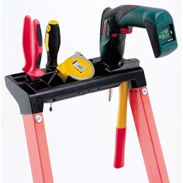 1 pcs - TUBESCA Fibreglass 3 steps Step Ladder, 0.69m platform height