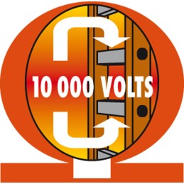 1 pcs - TUBESCA Fibreglass 6 steps Step Ladder, 1.38m platform height