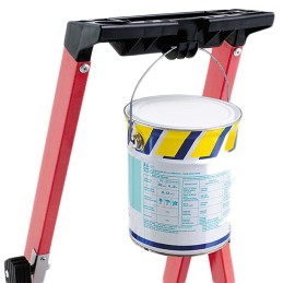 1 pcs - TUBESCA Fibreglass 6 steps Step Ladder, 1.38m platform height