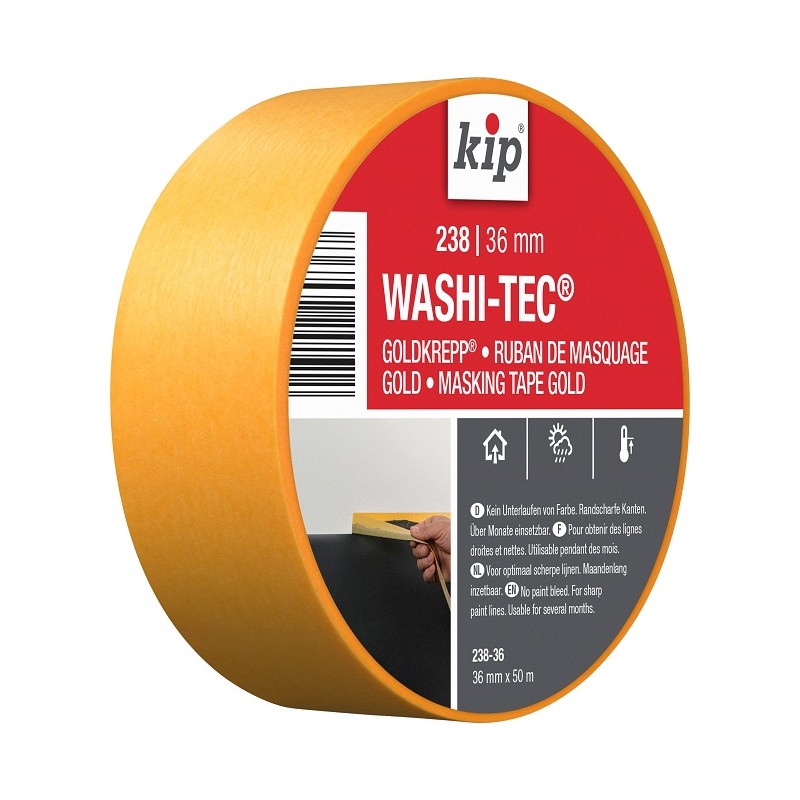 1 pcs - KIP 238-36 Gold Masking Tape 36mm x 50m