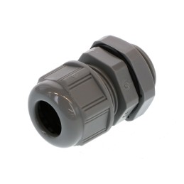 1 pcs - Molex 93600 Series Grey Nylon Cable Gland, M20 Thread, 6mm Min, 12mm Max, IP68