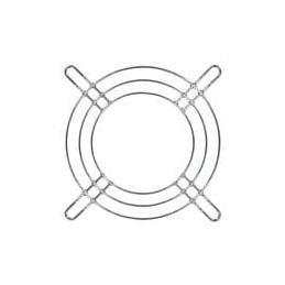 10 pcs : 08153 - Fan Filters & Accessories 80mm Wire Form Fan Guard, Bright Nickel Chrome Finish