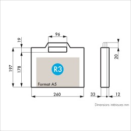1 pcs - RS PRO Plastic Equipment case, 265 x 226 x 50mm
