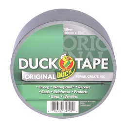1 pcs - DUCK TAPE Duck Tape 222226 Duct Tape, 50m x 50mm, Silver, Gloss Finish