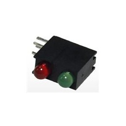 10 pcs : LTL-42D1NMHDP1 - LED Circuit Board Indicators Housing LED ThruHole 3mm 2Lvl Grn/Yellow