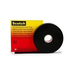 1 pcs - 3M Scotch 23 Black EPDM Electrical Tape, 25mm x 7m
