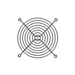 10 pcs : 08130-02 - Fan Filters & Accessories 120mm Wire Form Fan Guard, Black E.D. Finish