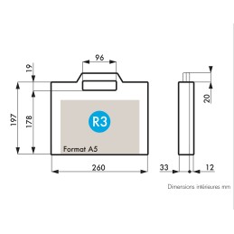 1 pcs - RS PRO Plastic Equipment case, 265 x 226 x 50mm