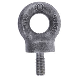 1 pcs - RS PRO Carbon Steel Eye Bolt, M8 Thread, 18mm Thread Length, 15mm Internal Eye Diameter, 33mm Outer Eye Diameter, 0.15t