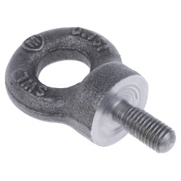 1 pcs - RS PRO Carbon Steel Eye Bolt, M8 Thread, 18mm Thread Length, 15mm Internal Eye Diameter, 33mm Outer Eye Diameter, 0.15t