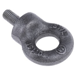 1 pcs - RS PRO Carbon Steel Eye Bolt, M8 Thread, 18mm Thread Length, 15mm Internal Eye Diameter, 33mm Outer Eye Diameter, 0.15t