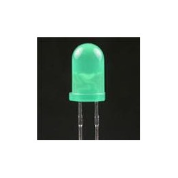 10 pcs : WP710A10SGD5V - Standard LEDs - Through Hole Grn 25mcd 568nm 40 deg 5V resistor