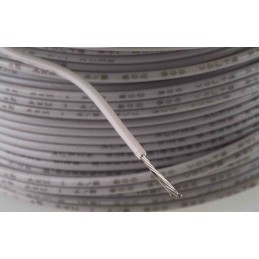 1 Reel of 30 M - Alpha Wire White 0.2 mm² Hook Up Wire, 24 AWG, 7/0.20 mm, 30m, SR-PVC Insulation