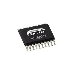10 pcs : R5F12067MSP30 - 16-bit Microcontrollers - MCU 16BIT MCU RL78/G15 4K 20LSSOP -40/+125C