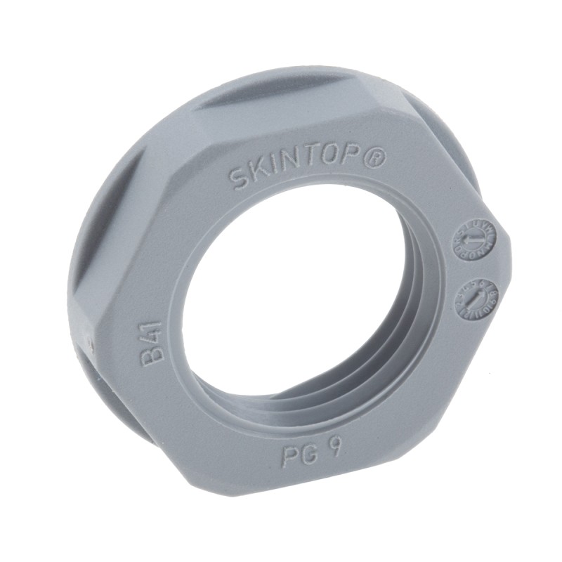 5 pcs - Lapp Grey Fibreglass PA Cable Gland Locknut, PG9 Thread, IP68