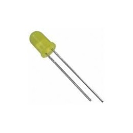 10 pcs : 4304H7 - Standard LEDs - Through Hole YELLOW DIFFUSED