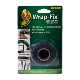 1 pcs - DUCK TAPE 283037 Black Self Amalgamating Tape 25mm x 3m