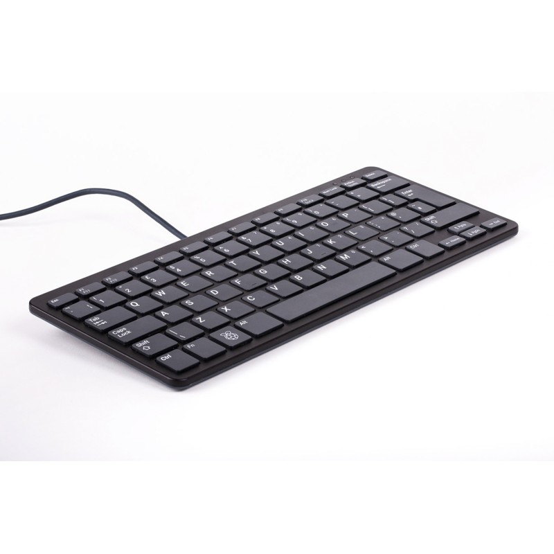 1 pcs - Raspberry Pi Black, Grey QWERTY (US) Raspberry Pi Keyboard