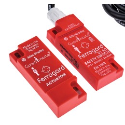 1 pcs - Allen Bradley Guardmaster 440N Series Magnetic Non-Contact Safety Switch, 250V ac, ABS Housing, 2NC, 4m Cable