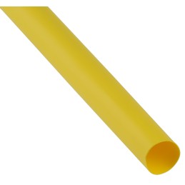1 pcs - TE Connectivity Heat Shrink Tubing, Yellow 12.7mm Sleeve Dia. x 1.2m Length 2:1 Ratio, RNF-100 Series