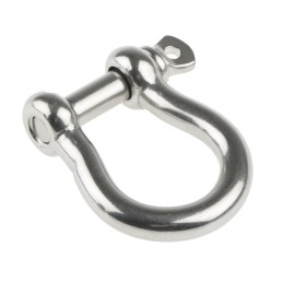 1 pcs - RS PRO Bow Shackle, Stainless Steel, 0.4t