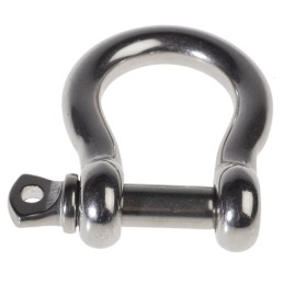 1 pcs - RS PRO Bow Shackle, Stainless Steel, 0.4t