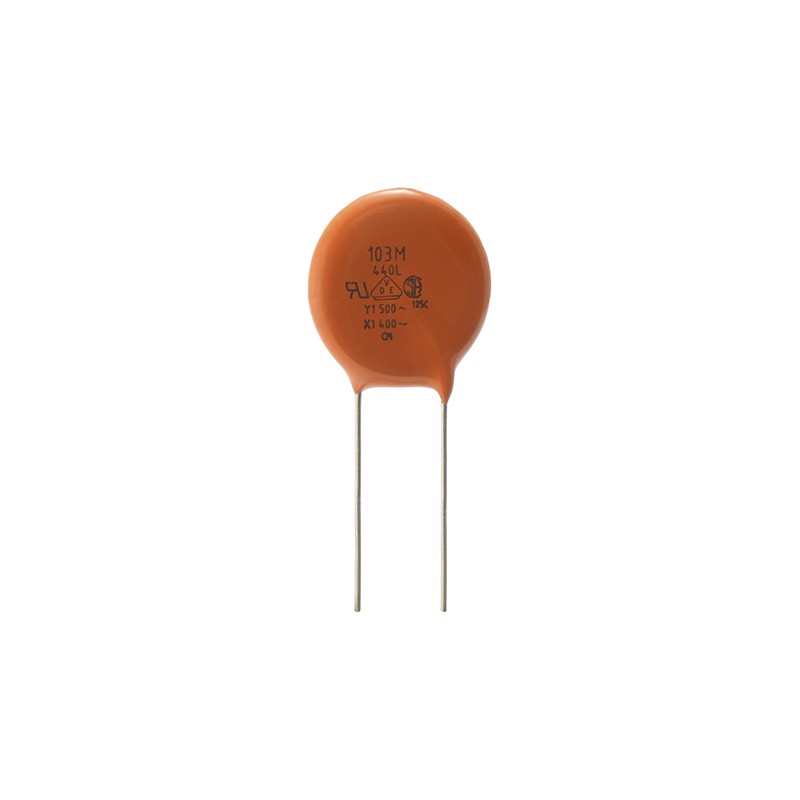 1 pcs - Vishay Single Layer Ceramic Capacitor (SLCC) 10nF 500V ac ±20% Y5U Dielectric, 440L, Through Hole +125°C Max Op. Temp.