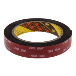 1 pcs - 3M 5952F, VHB™ Black Foam Tape, 19mm x 3m, 1.1mm Thick