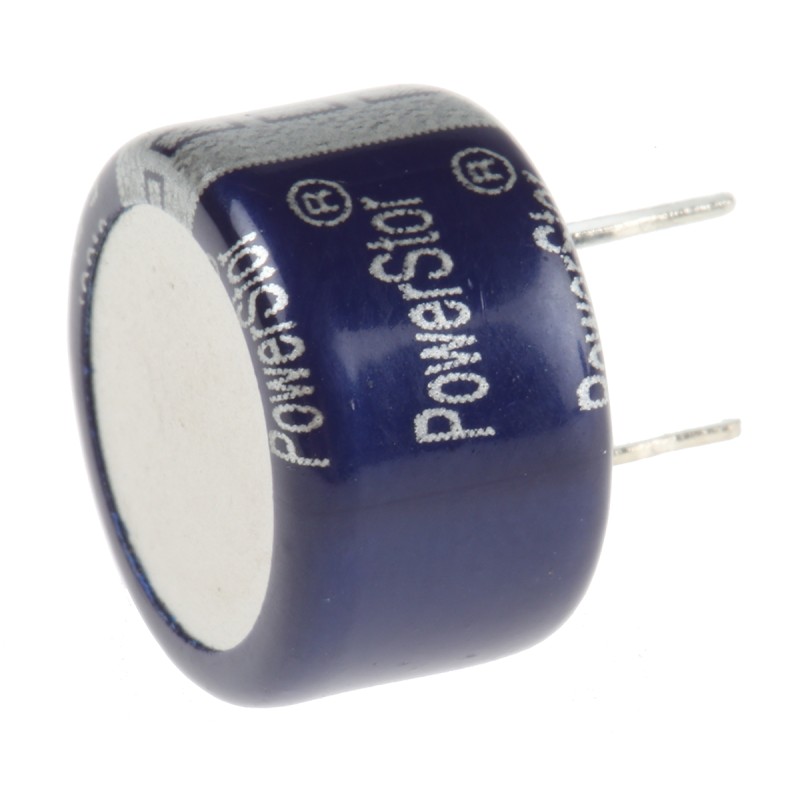 1 pcs - Eaton 0.33F Supercapacitor -20 - +80% Tolerance, 5.5V dc, Through Hole