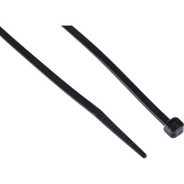 1 Bag of 100 - RS PRO Cable Tie, Heat Stabilised, 292mm x 3.6 mm, Black Nylon, Pk-100