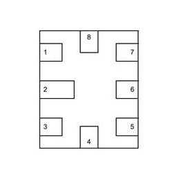 10 pcs : SLG59M1641V - Power Switch ICs - Power Distribution Ultra-small 2-Channel 45 mOhm/2 A Power Switch with Reverse-Current