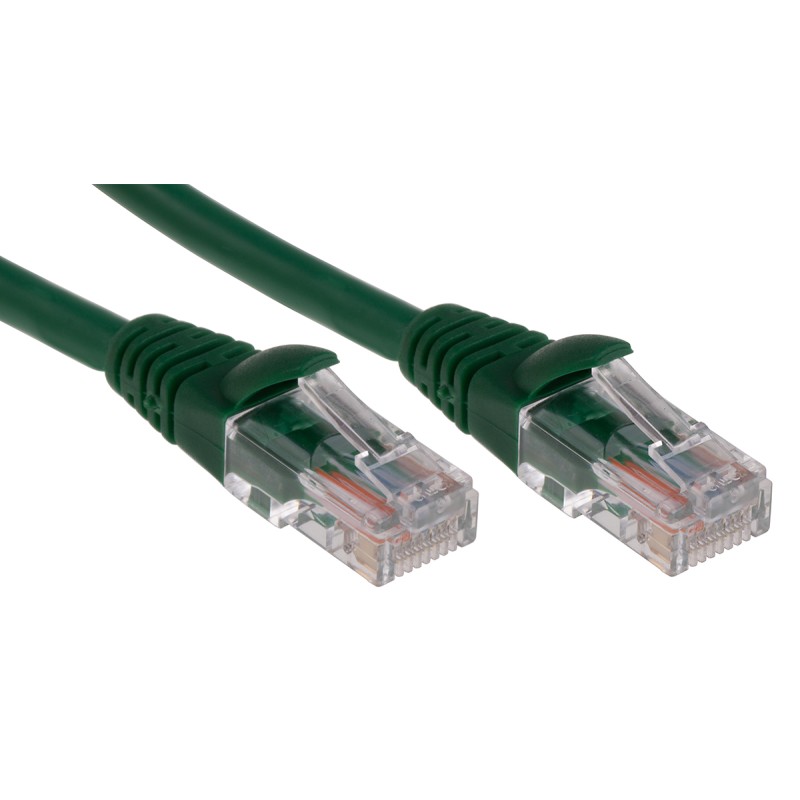 1 pcs - RS PRO Cat5e Male RJ45 to Male RJ45 Ethernet Cable, U/UTP, Green LSZH Sheath, 1m