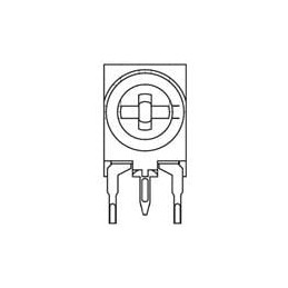 10 pcs : N6S25T0N-504-3030 - Trimmer Resistors - Through Hole