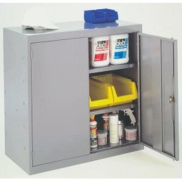 1 pcs - RS PRO 2 Door Mild Steel Grey Tool Locker, 984 mm x 915 mm x 505mm