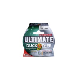 1 pcs - DUCK TAPE Duck Tape 222150 Duct Tape, 20m x 50mm, Clear, Gloss Finish