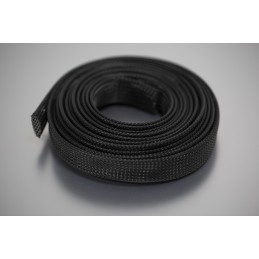 1 Bag of 5 M - RS PRO Expandable Braided PET Black Cable Sleeve, 20mm Diameter, 5m Length