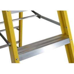 1 pcs - RS PRO Fibreglass 10 steps Step Ladder, 2.11m platform height, 2.8m open length