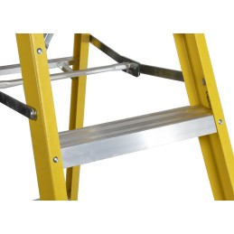 1 pcs - RS PRO Fibreglass 6 steps Step Ladder, 1.6m platform height