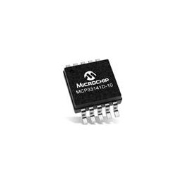 10 pcs : MCP33141-10T-E/MS - Analog to Digital Converters - ADC 12-bit, 1 Msps, single channel, single-ended SAR ADC