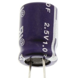 1 pcs - Eaton 1F Supercapacitor -20 - +80% Tolerance, 2.5V dc, Through Hole