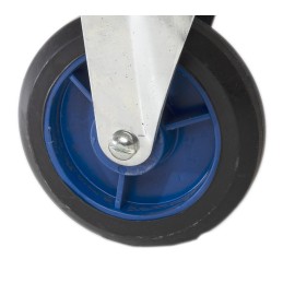 1 pcs - RS PRO Foldable Flatbed Steel Platform Trolley, 608 x 907 x 870mm, 300kg Load