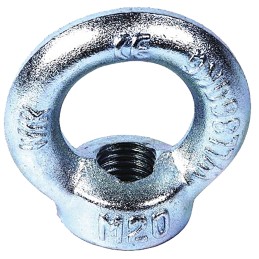 1 pcs - RS PRO Carbon Steel Eye Nut, M20 Thread, 40mm Internal Eye Diameter, 72mm Outer Eye Diameter, 1.2t Load