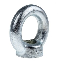 1 pcs - RS PRO Carbon Steel Eye Nut, M20 Thread, 40mm Internal Eye Diameter, 72mm Outer Eye Diameter, 1.2t Load