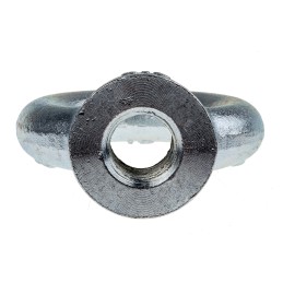 1 pcs - RS PRO Carbon Steel Eye Nut, M20 Thread, 40mm Internal Eye Diameter, 72mm Outer Eye Diameter, 1.2t Load